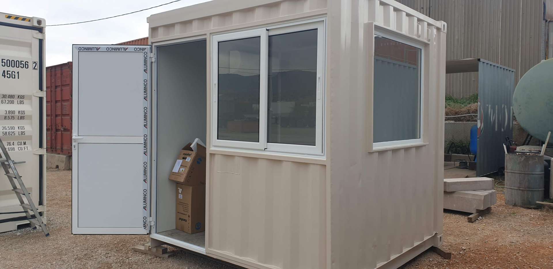 creating a guardhouse from shipping container