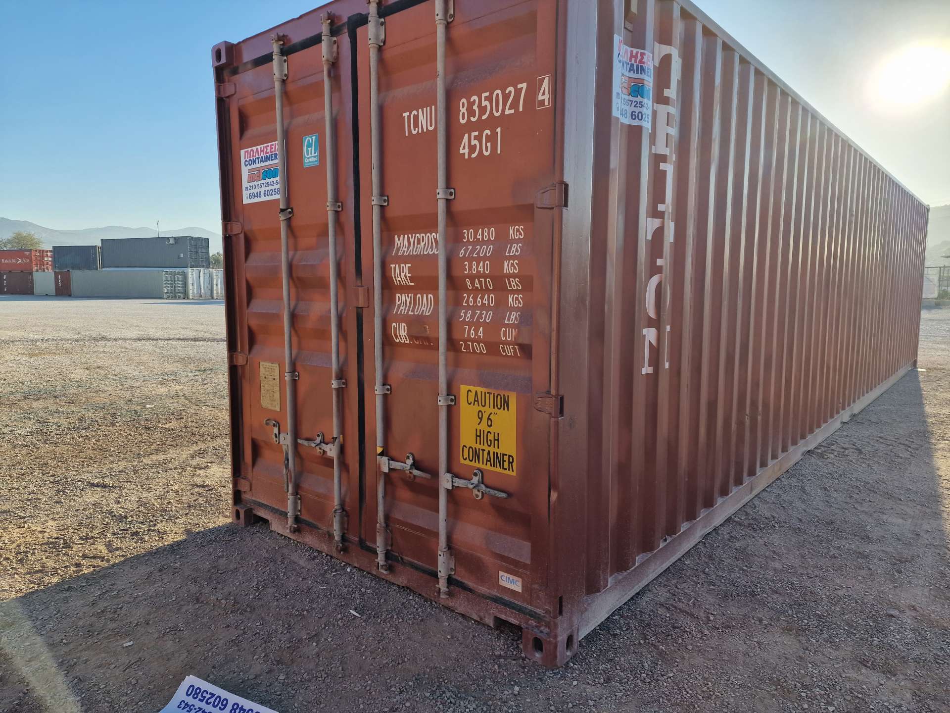 insulated 40ft storage containers for energy supplier